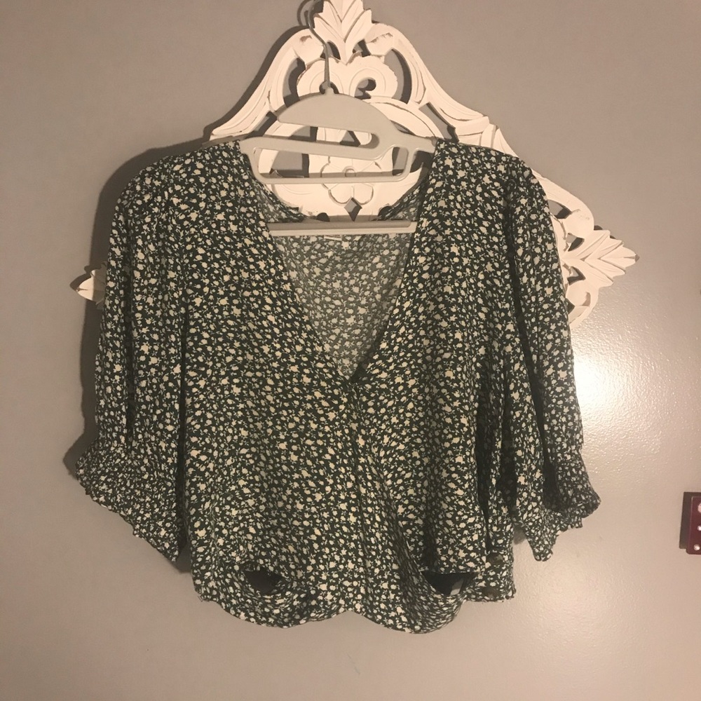 green american eagle blouse